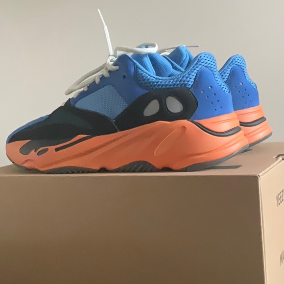 Men’s Adidas Yeezy Boost 700 - Blue and Orange - Picture 5 of 8